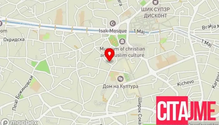Oddelenie Za Odbrana Za Region Bitola мапа - Битола