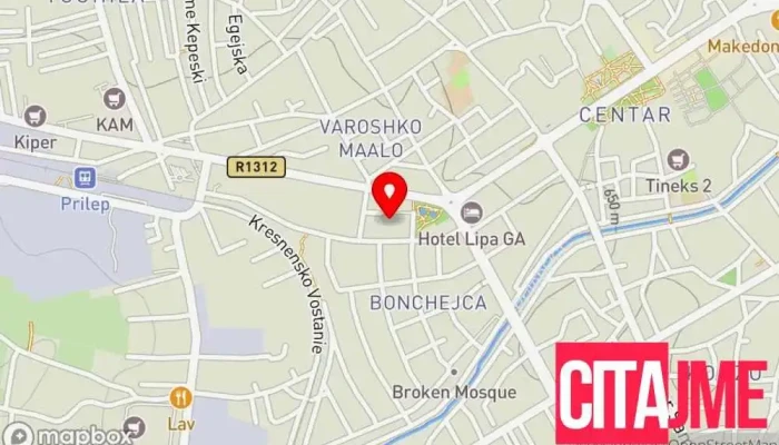 Opshtinska Organizatsija Na Tsrven Krst Prilep мапа - Прилеп