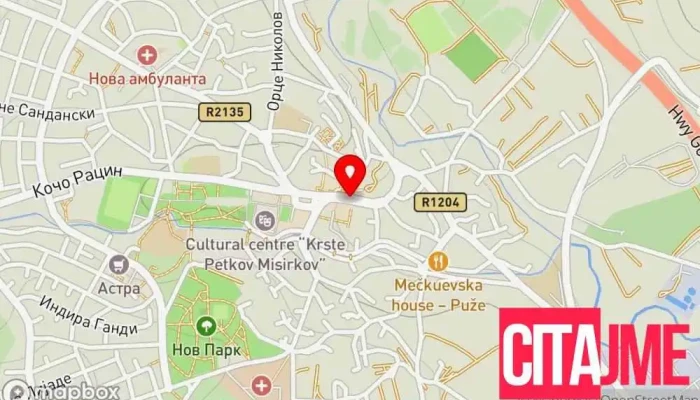 Organizatsija Na Zhenite Na Opshtina Sveti Nikole мапа - Свети Николе