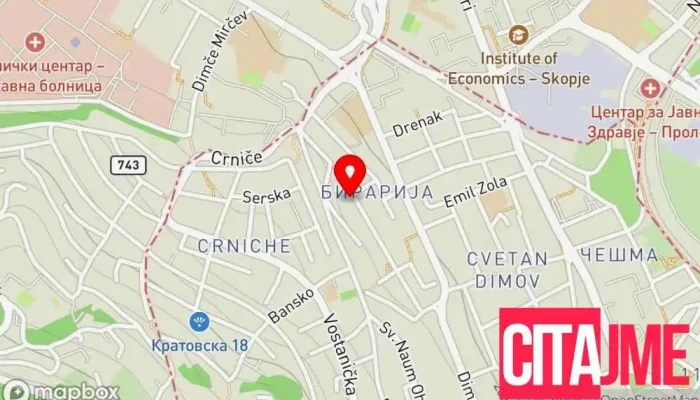 Orto Denta Es мапа - Скопје