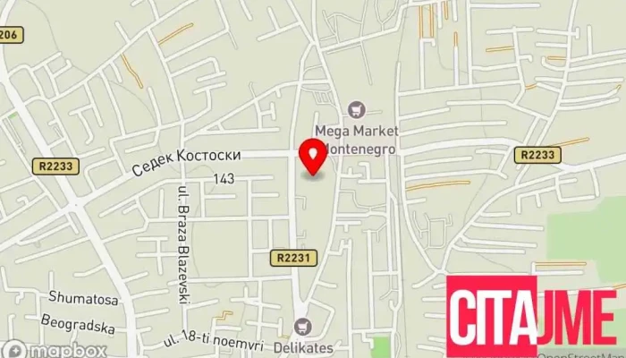 Ostu Gostivar мапа - Гостивар