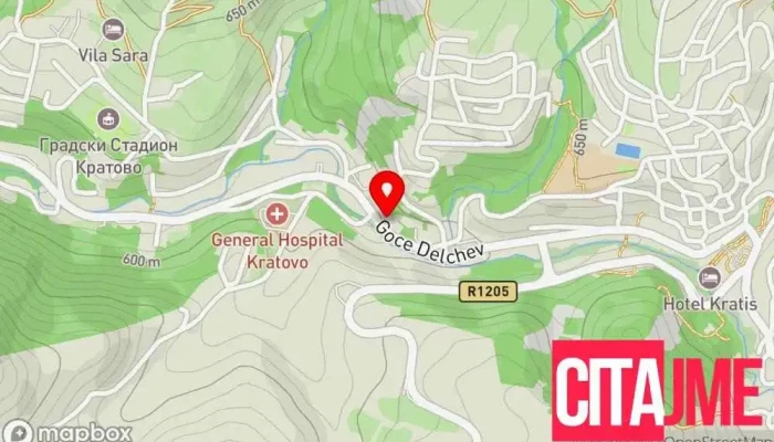 Politsiska Stanitsa Od Opshta Nadlezhnost Kratovo мапа - Кратово