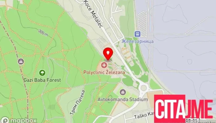Pzu Dentiks мапа - Скопје