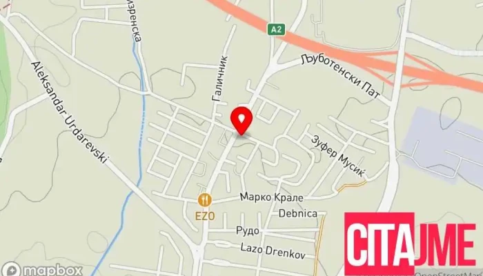 Pzu Dentis   Stomatoloshka Ordinatsija мапа - Скопје