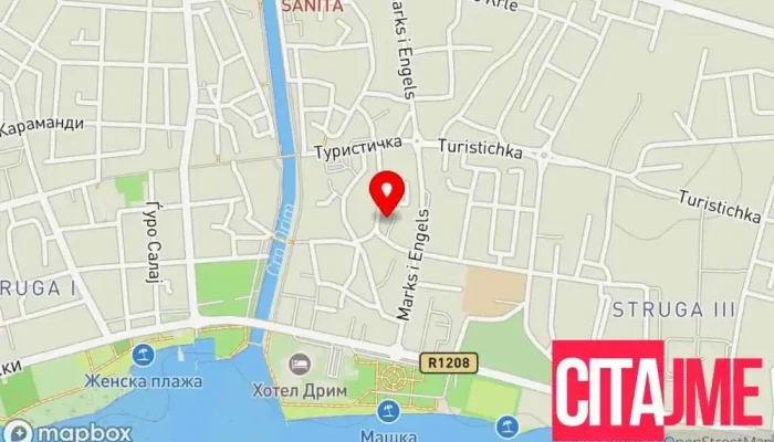 мапа на PZU Dr. Igor Gjorejlieski Стоматолог во Струга