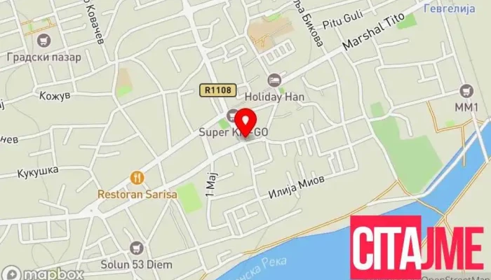 мапа на PZU Dr.Stojmenov Стоматолошка клиника, Стоматолог во Гевгелија