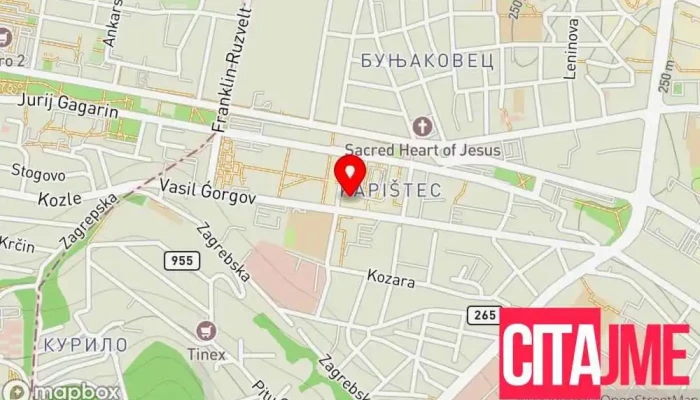 Servis Karposh мапа - Скопје