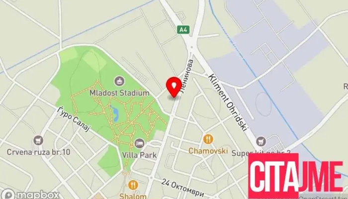Setec Strumica -  мапа - Струмица