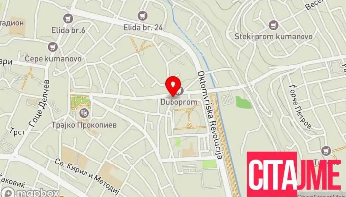 Setek Kumanovo мапа - Куманово