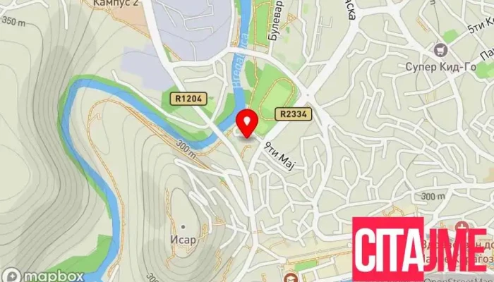 Shtip   Avtobuska Stanitsa мапа - Штип