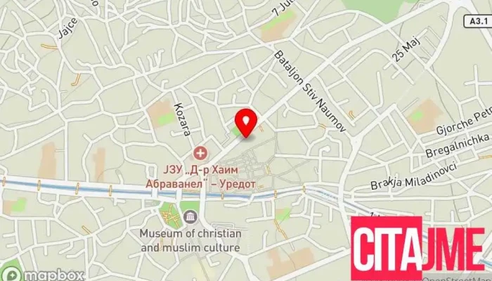 мапа на Стоматолошка Ординација Д-р Нечаковски Стоматолошка клиника, Стоматолог во Битола