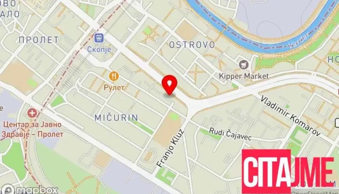 Stomatoloshka Ordinatsija Dentina мапа - Скопје