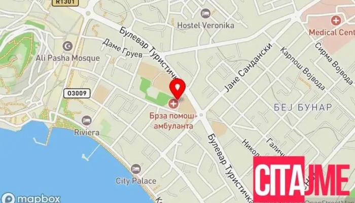Studio Dental -  мапа - Охрид