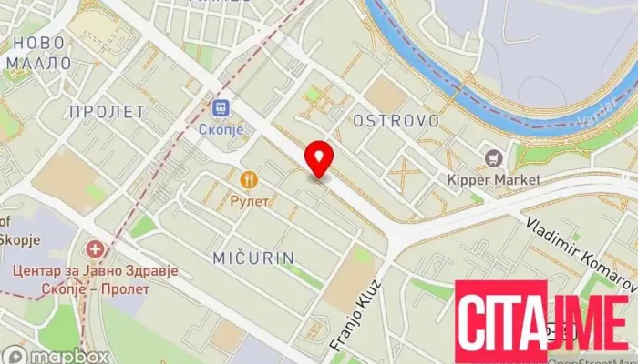 Tems Skopje Tems Skopje Maloprodazhba мапа - Скопје