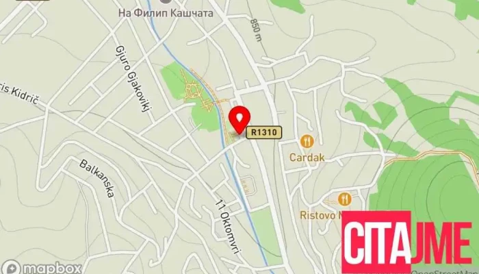 Teritorijalna Protivpozharna Edinitsa Tppe Berovo мапа - Берово