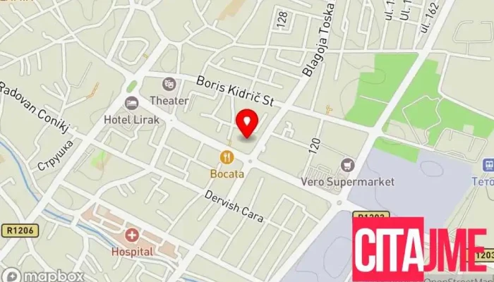 Tetovo Apartment Rent -  мапа - Тетово