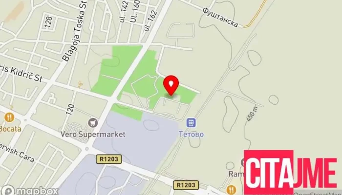 Tetovo Station -  мапа - North Macedonia