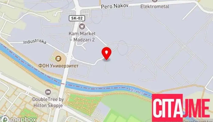 Tim Elektro Plus мапа - Скопје