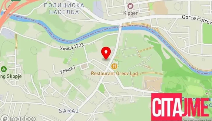 Tts Saraj мапа - Skopje