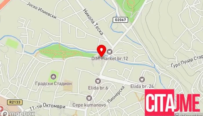 Turistichka Agentsija Debi Turs мапа - Куманово