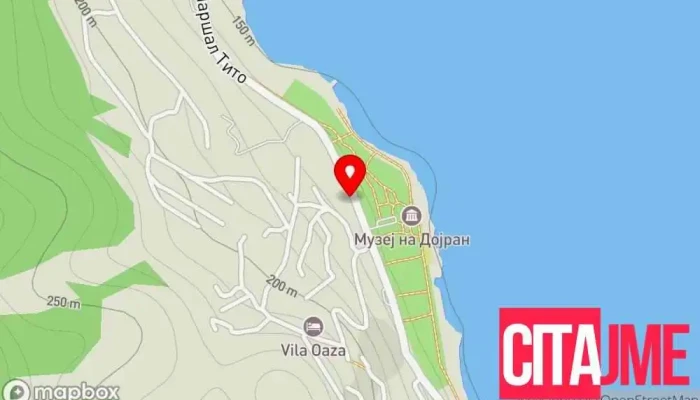 Vila Zora мапа - Стар Дојран