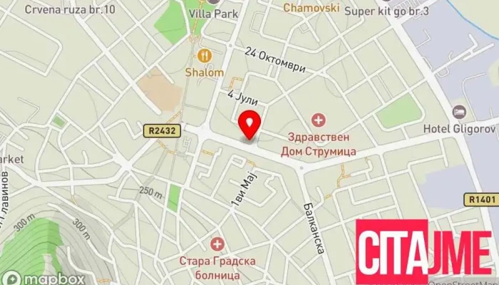 Zabna Ambulanta Denticija -  мапа - Струмица