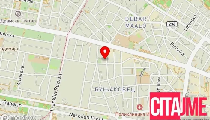 Zavod Za Ispituvanje Na Materijali I Razvoj Na Novi Tekhnologii Ad Skopje Zim мапа - Скопје