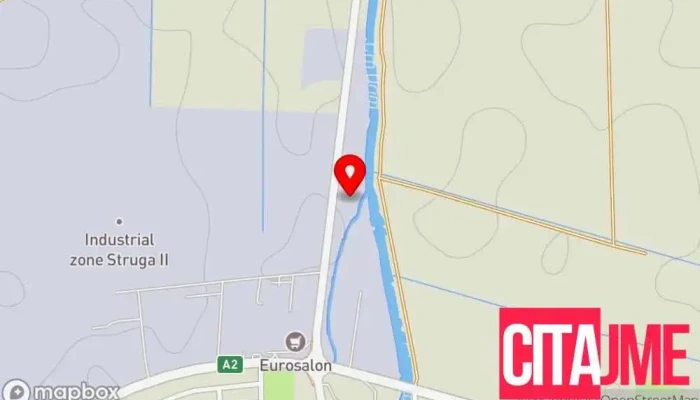 Zdruzhenie Na Vozachi   Tsentar Za Vozila Struga мапа - Струга