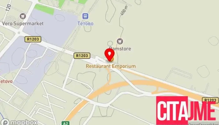 мапа на Zegin Apteka Tetovo 7 Аптека во Тетово