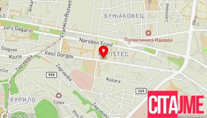 Zets Elektroniks мапа - Скопје
