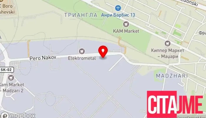 Zhikol Mzt мапа - Скопје